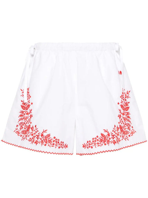 HEARTS EMBROIDERED SHORT